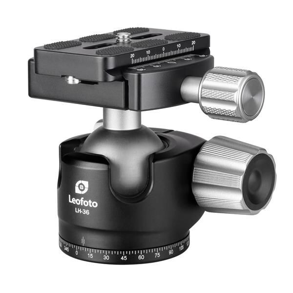 Leofoto Tripod ball-head LH-36 + Schnellwechselplatte QP-70N