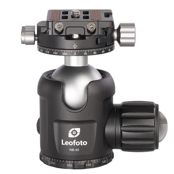 Leofoto Tripod ball-head NB-40, Dual-Panoramafunktion + Schnellwechselplatte NP-50