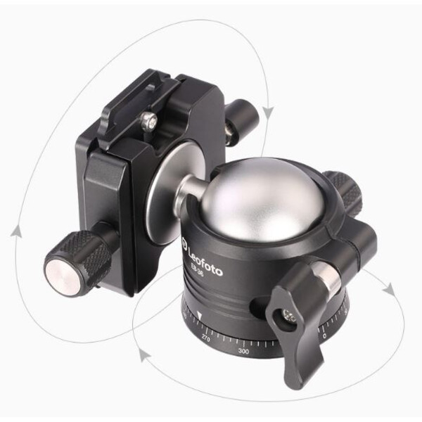 Leofoto Tripod ball-head EB-36 + Schnellwechselplatte NP-50S