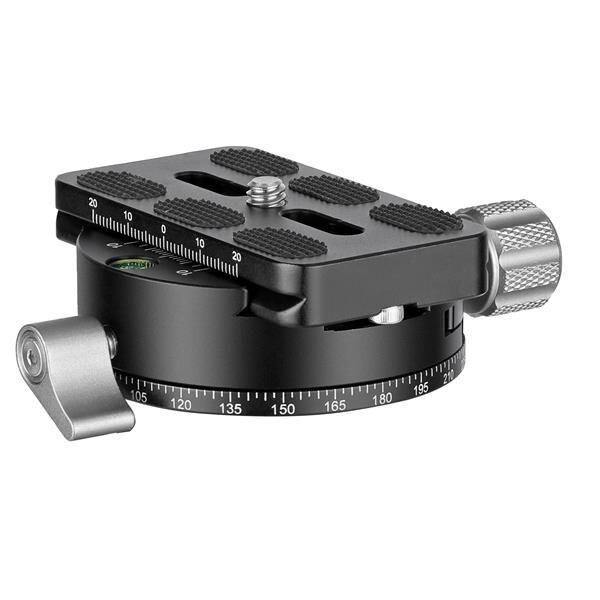 Leofoto Panoramic tripod head  Panoramateller PAN-02 + Schnellwechselplatte QP70