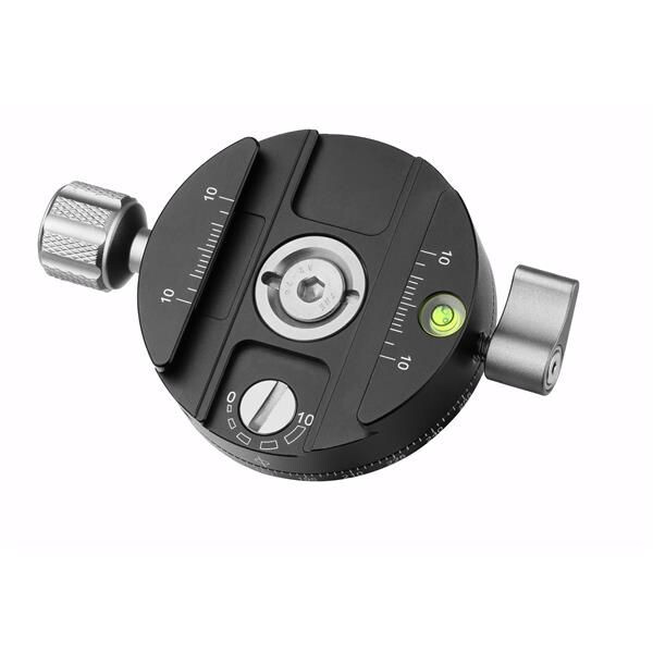 Leofoto Panoramic tripod head  Panoramateller PAN-02 + Schnellwechselplatte QP70