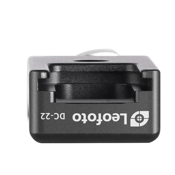 Leofoto Adapterklemme DC-22, Arca-Swiss, 1/4" Innengewinde, Blitzschuh