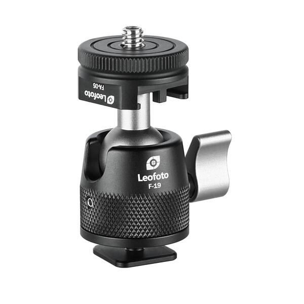 Leofoto Tripod ball-head F-19 mit Blitzschuh