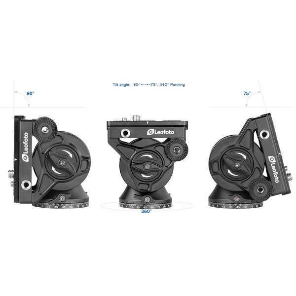 Leofoto Carbon monopod MF-324C + VD-04 pan-tilt foot + BV-10 video tilt head