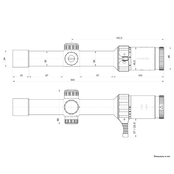 Kahles Riflescope K18i 1-8x24, IPSC