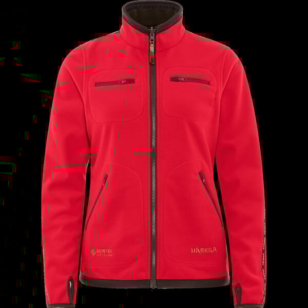 Härkila Kamko Giacca in pile da donna, marrone/rosso taglia L