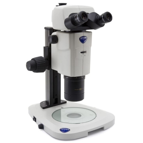 Optika Stereo zoom microscope SZR-180, trino, CMO, w.d. 60mm, 10x/23, 7.5x-135x, LED, click stop