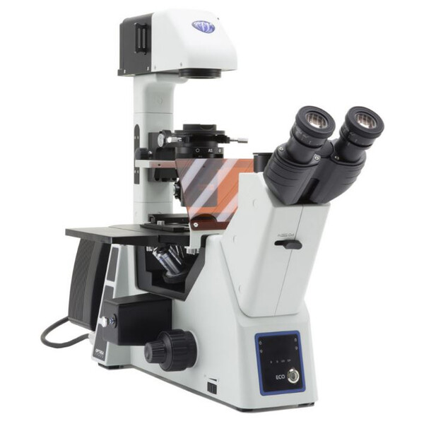 Optika Inverted microscope IM-5FLD, FL, trino, invers, 10x24mm,  AL/DL, LED 5W, 8W w.o. objectives