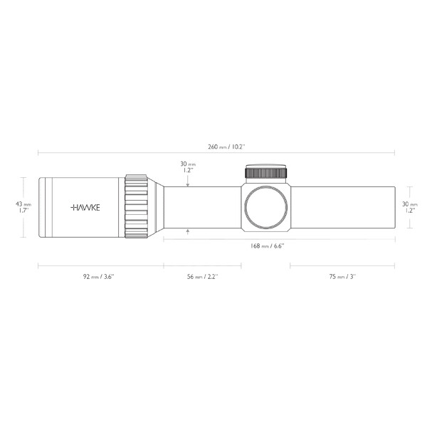 HAWKE Riflescope VANTAGE 30 WA FD IR