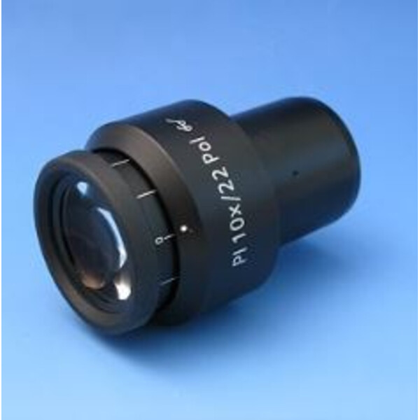 ZEISS Oculare PL 10x/22 Br. foc. POL,  piastra reticolare