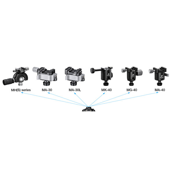 Leofoto SA-364CL Carbon Tripod + Ball head MK-40 + Gun clamp GS-3