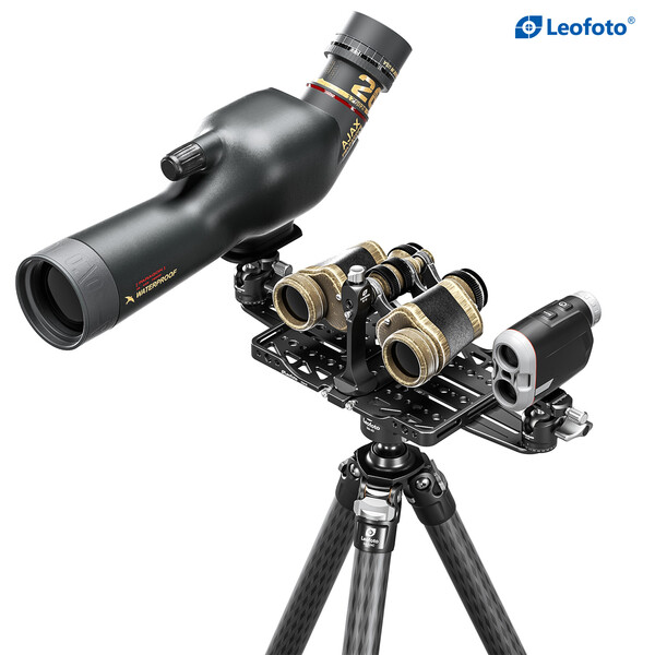 Leofoto FDM-05 mounting plate for spotting scope holder and other optics
