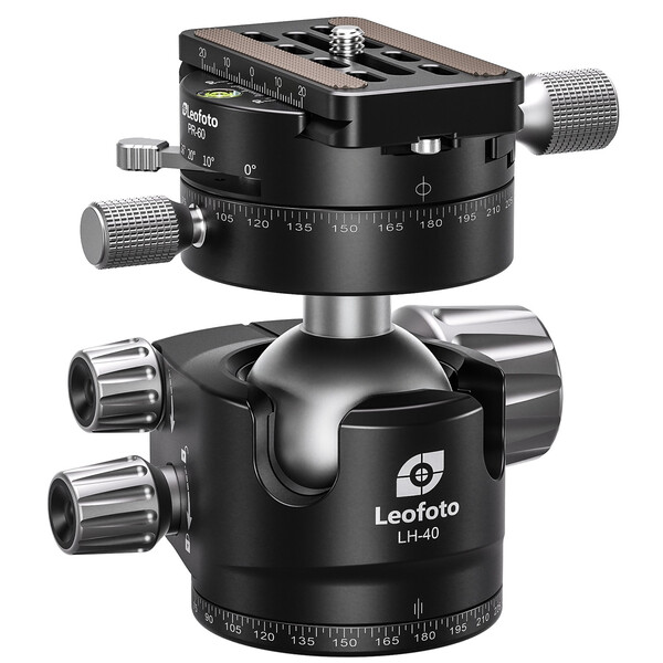 Leofoto Tripod ball-head LH-40PR with double panoramic plate and locking function