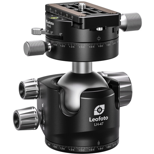 Leofoto Tripod ball-head LH-47PR with double panoramic disc and locking function