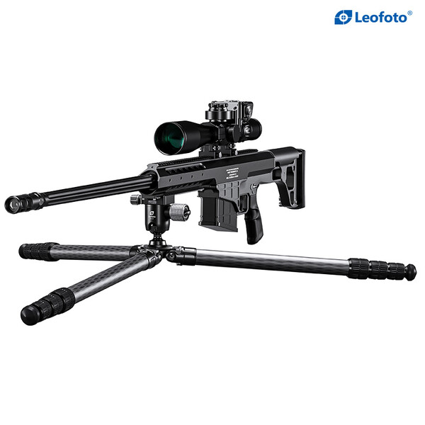 Leofoto SA-324C Carbon tripod with rifle mount MG-40