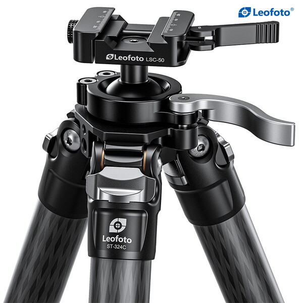 Leofoto ST-324C carbon tripod with rifle mount