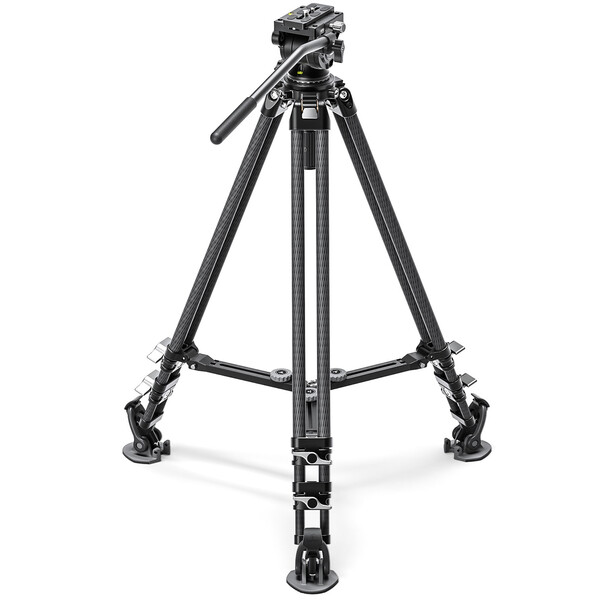 Leofoto Carbon tripod LVC-193 double tube + BV-10 video tilt head