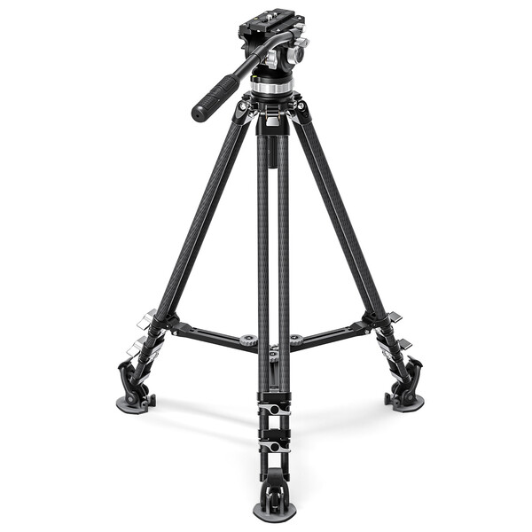 Leofoto Carbon tripod LVC-193 double tube + BV-15 video tilt head
