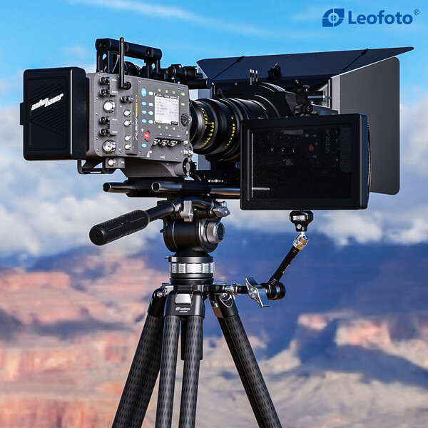 Leofoto Carbon tripod LVC-253 double tube + BV-15 video tilt head