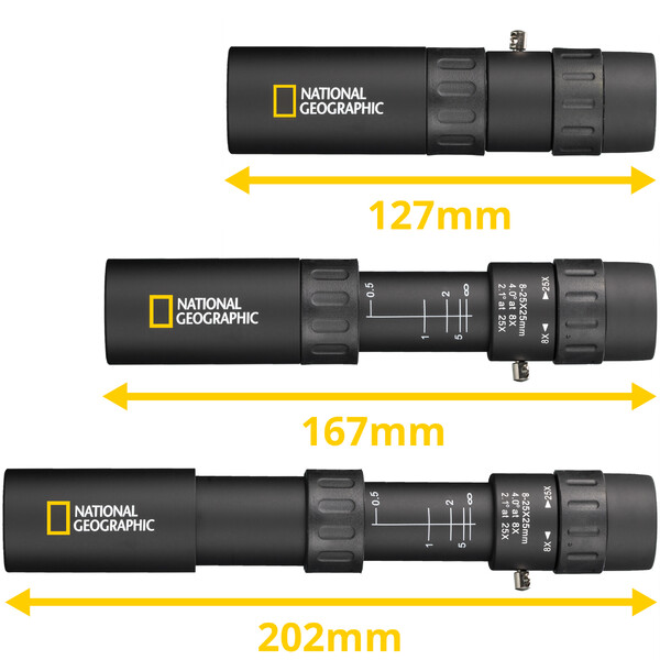 National Geographic Monocular 8-25x25 Zoom