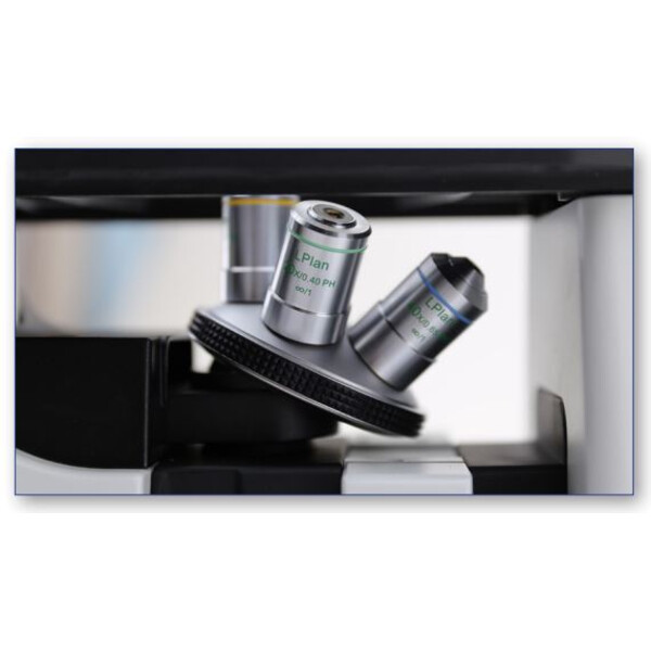 Optika Inverted microscope IM-300, trino, PH, 100-400x, IOS LWD W-PLAN PH, N.A. 0.3, X-LED8