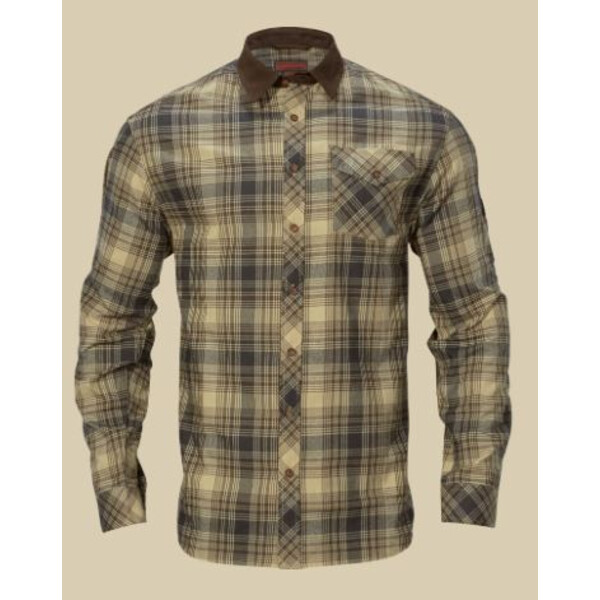 Härkila Driven Hunt shirt, light teak check, size M