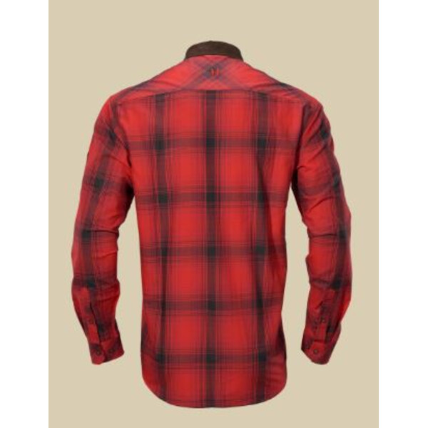 Härkila Camisa Driven Hunt, cuadros rojos y negros, talla M