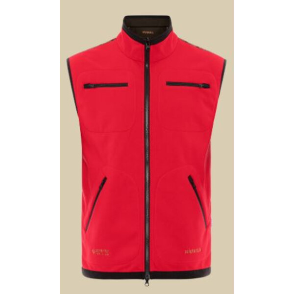 Härkila Gilet in pile Kamko, marrone/rosso taglia M