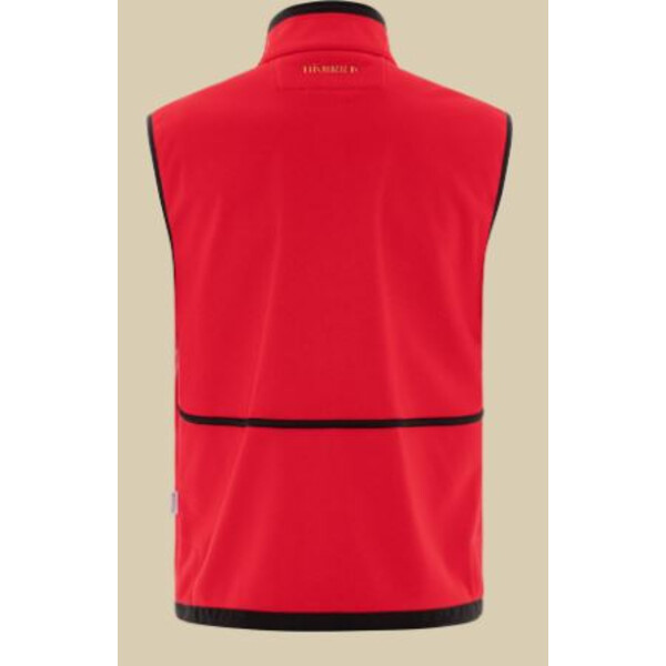 Härkila Gilet in pile Kamko, marrone/rosso taglia M