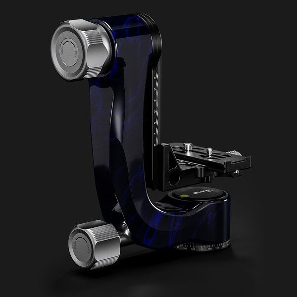 Leofoto 2-way-panheads PG-3 Carbon-Gimbal blue