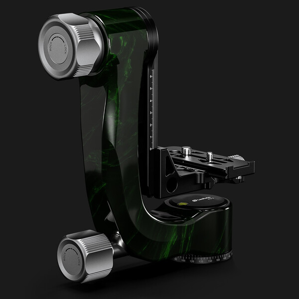 Leofoto 2-way-panheads PG-3 Carbon-Gimbal green
