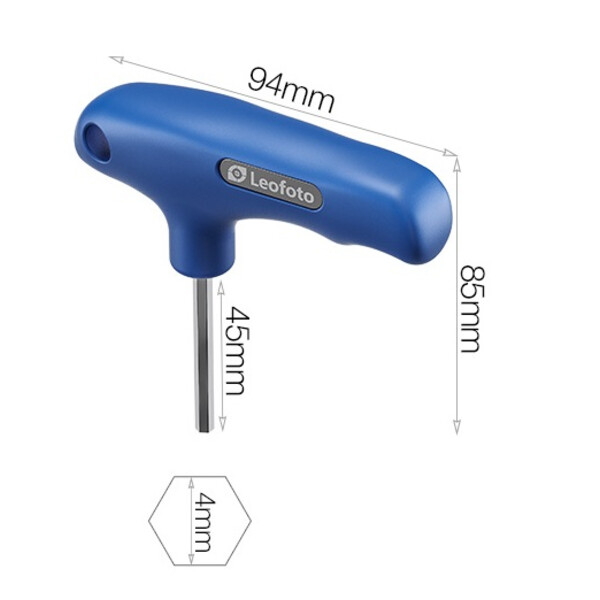 Leofoto TB4-45 4mm Hex key with handle