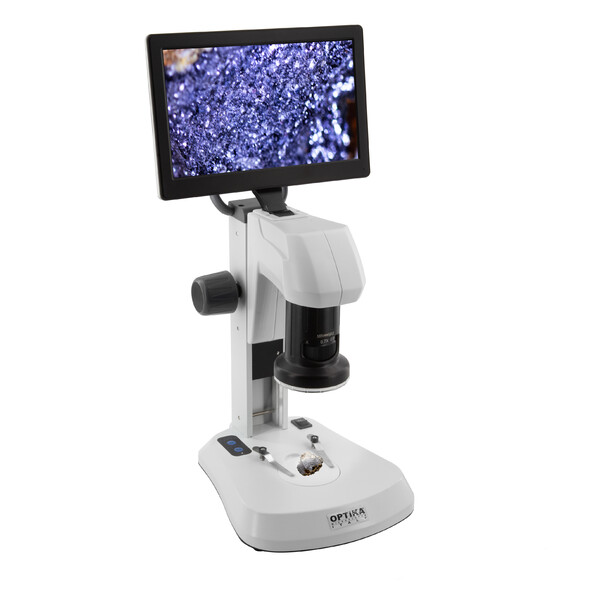 Optika , Microscoop, SFX-85V, Digitaal zoomen, 9" monitor, 8x-54x, LED, invallend en doorgelaten licht