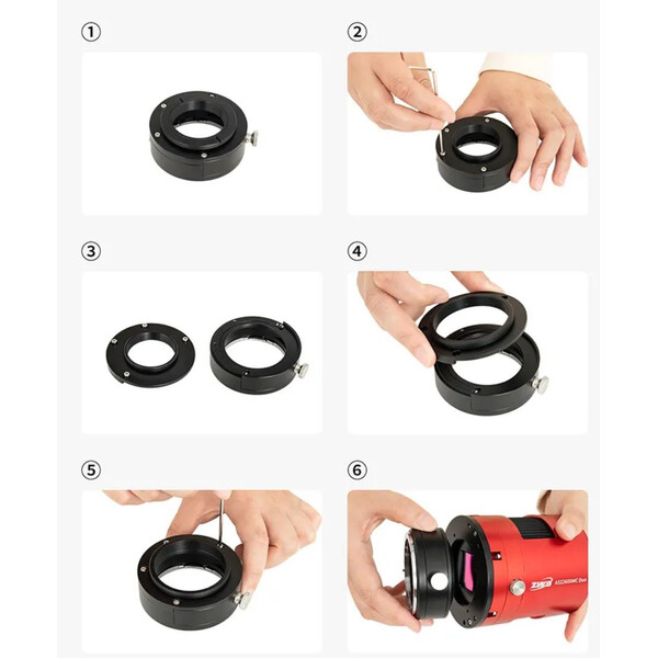 ZWO Adapter M54 Adaptors for Filter Drawer
