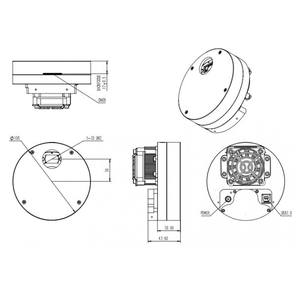 QHY Camera miniCam8 Mono Combo