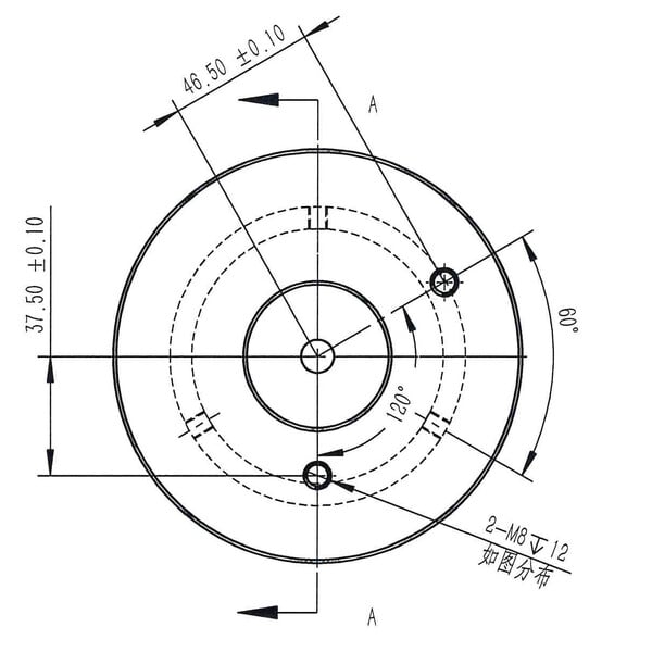 Omegon Adaptador de montaje Vixen de 45 mm para columna Pro