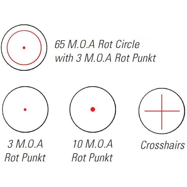 Bushnell Riflescope Trophy 1x28, Red/Green Dot, various reticles, illuminated