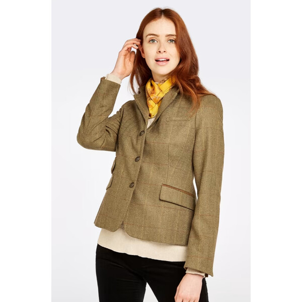 Dubarry of Ireland Buttercup Elm tweed jacket, size 40