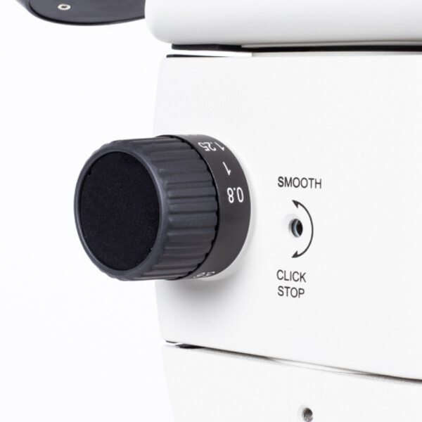 Motic SM7TR-P A1X stereo zoom microscope, trino, 8-56X, wd 90mm, 7:1