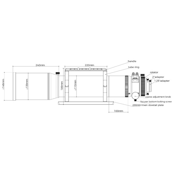 Askar Rifrattore Apocromatico AP 120/840 Triplet OTA