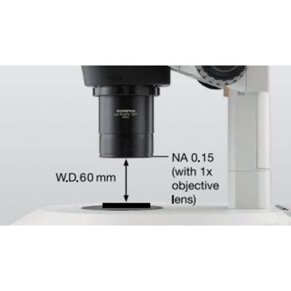 Evident Olympus Stereo zoom microscope SZX16, trino, 16.4:1, 7-115x, 60 mm, SZX2-ILLTQ LED
