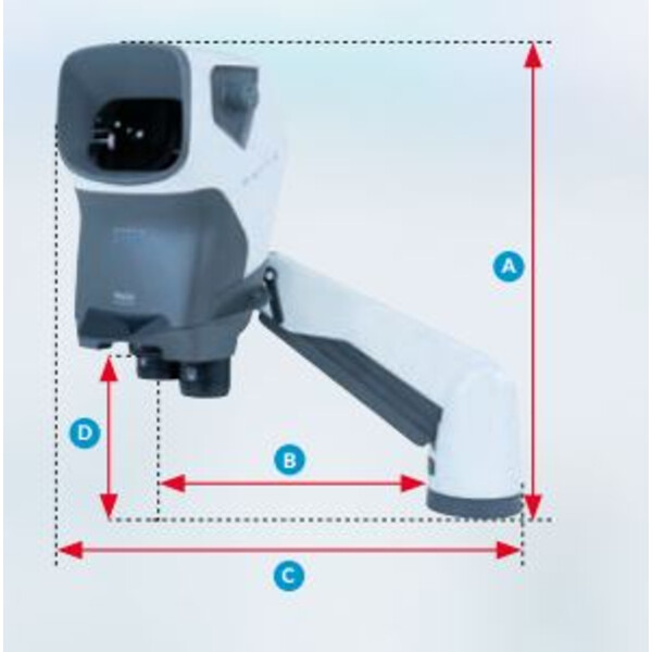 Vision Engineering Stereo microscoop MANTIS IOTA mit "Verso Universalstativ" (ohne Objektive) SMI200