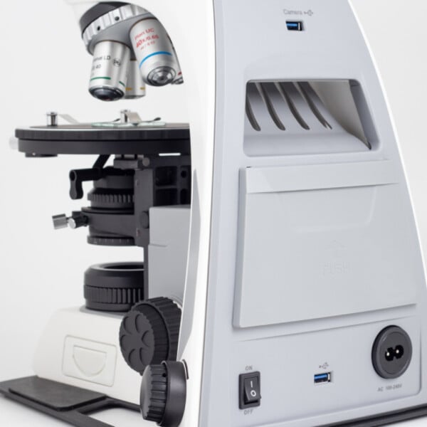 Motic microscoop Panthera TEC POL Epi, trino, infinity, plan, achro, 50x-400x, 10x/20 mm, halogeen/LED