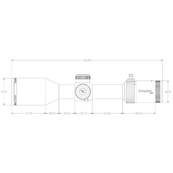 DDoptics Mirino V10 2-20x50 NXT MRAD A4D