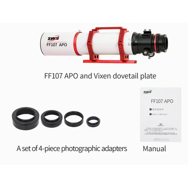ZWO Apochromatic refractor AP 107/749 FF107