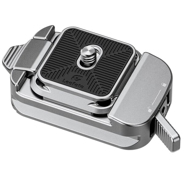 Leofoto Fast coupling QF-02+QP-38 silver