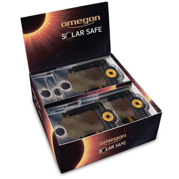 Omegon Filtros solares Solar Safe Easy Cam Filtro en expositor de 50 unidades