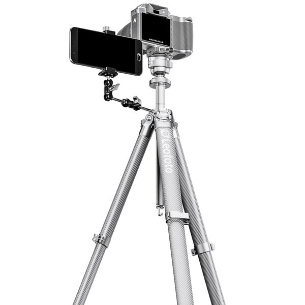 Leofoto Carbon tripod AZ-204C+LH-30R Azure Full Silver