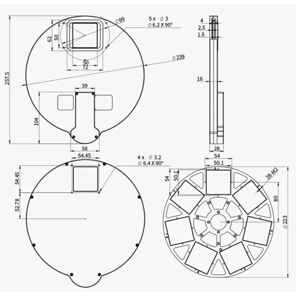 ZWO EFW 7x 50 mm