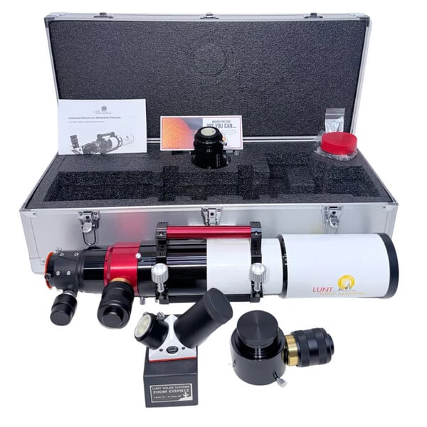 Lunt Solar Systems Telescopio solar ST 100/700 LS100MT Ha / B1800 PT DS Premium PLUS Kit